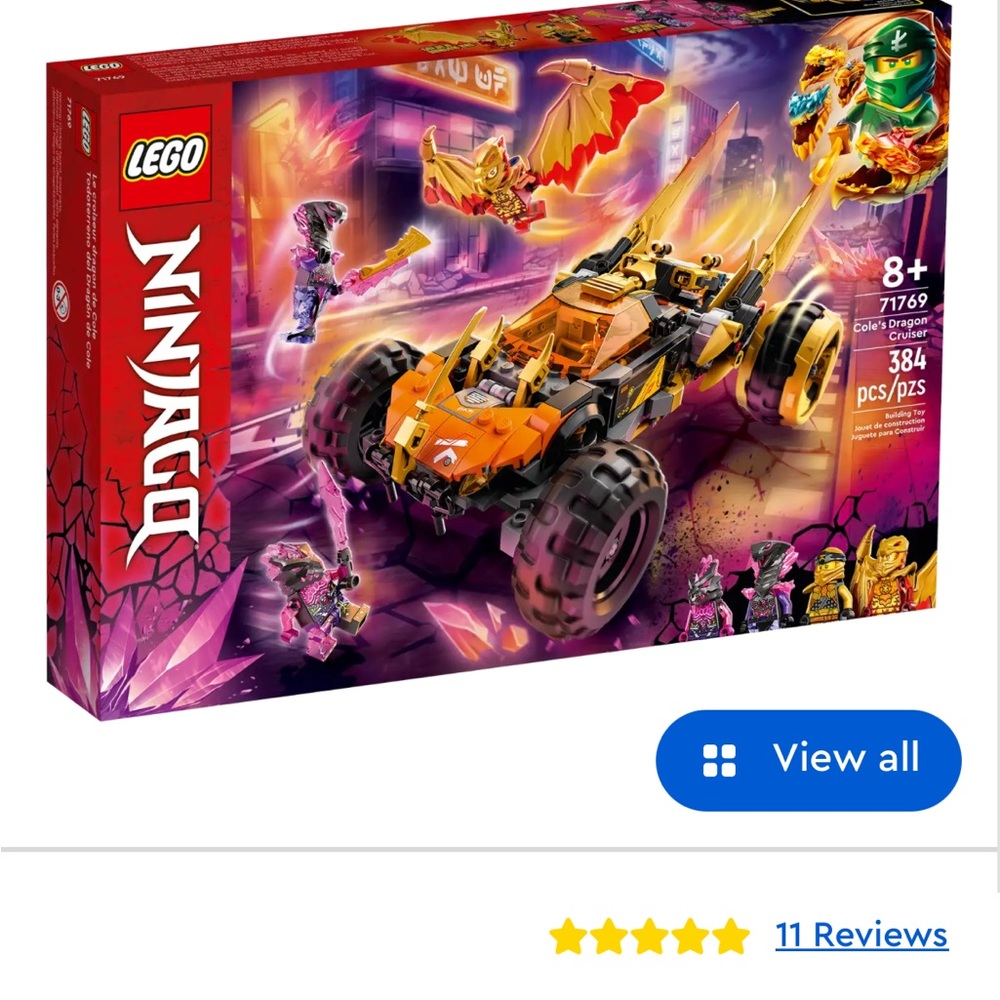 Lego ninjago set 71769 Cole’s dragon cruiser